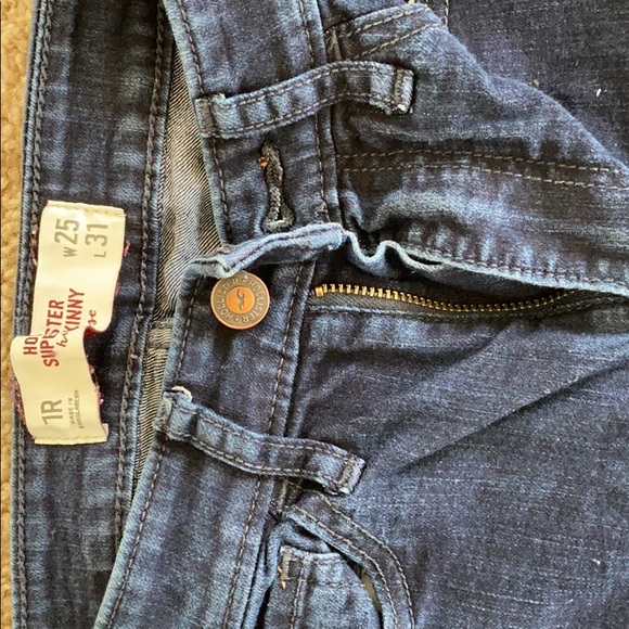 Hollister Skinny Navy Blue Jeans - Picture 3 of 4